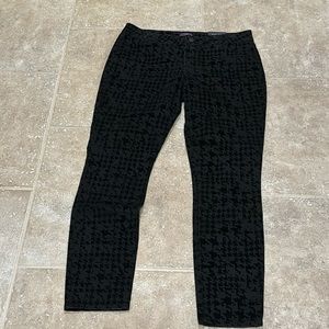 NYDJ Black Hounds tooth Super‎ Skinny Size 12 NWT